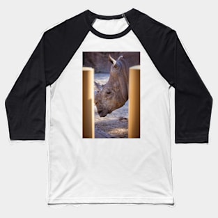 Rhinoceros 1 Baseball T-Shirt